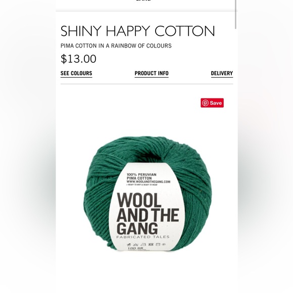 Wool and the Gang Shiny Happy Cotton in Land of Oz - Picture 1 of 4